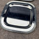 Silver-plated metal underplates from the 1980s.