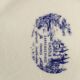 Twelve vintage flat plates Sarreguemines Model Castle