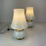 Set of Two F.Fabbian Murano Table Lamp from 1970'