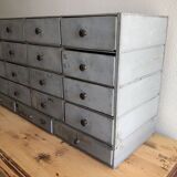 Furniture drawers patinated