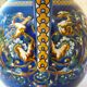 Large pitcher vase, Gien earthenware, Renaissance model, 1940s/50s.