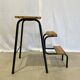 Tabouret escabeau 3 marches relooké