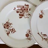 6 flat plates of Sarreguemines Danish model 210410