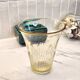 Art Deco yellow glass vase