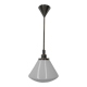 Art Deco school lamp with white glass shade