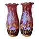 Vases verre émaillé