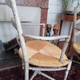 Ancienne paire de fauteuils provençal Louis XVl