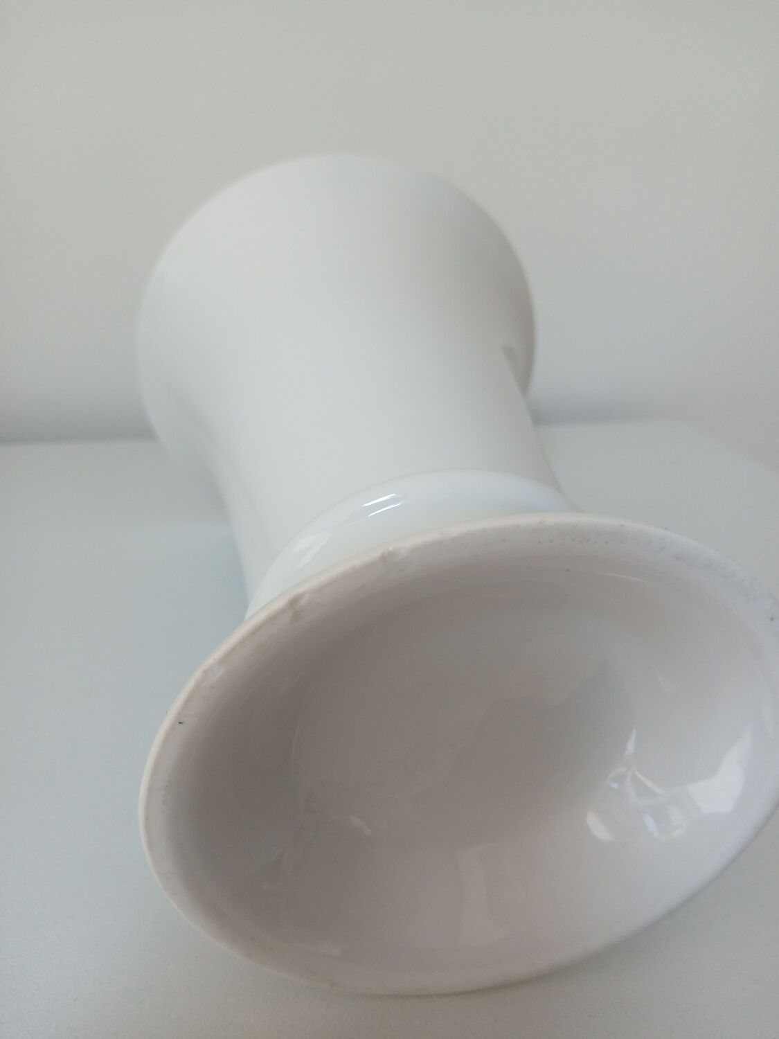 White porcelain vase