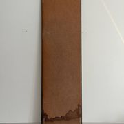 Minimalist rectangular wall mirror with a brass frame, 1960s, Germany