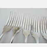 Christofle 12 silver metal table forks