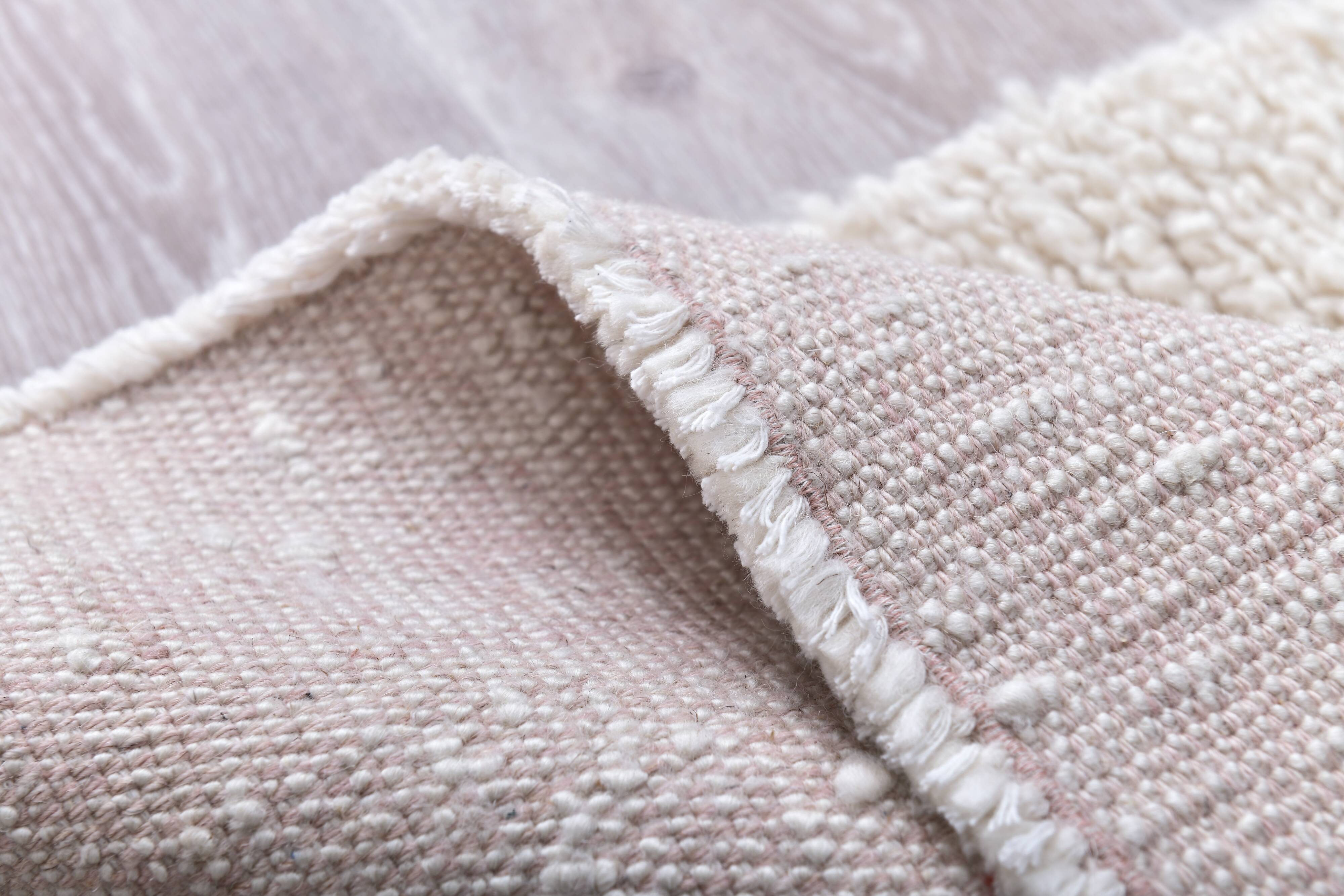 Pink Beige Vintage Runner Rug 66x218Cm SK 241359