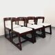 Set of 6 vintage Italian sleigh chairs by Mario Sabot