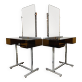 Vintage dressing tables vanity tables 'Space age style'