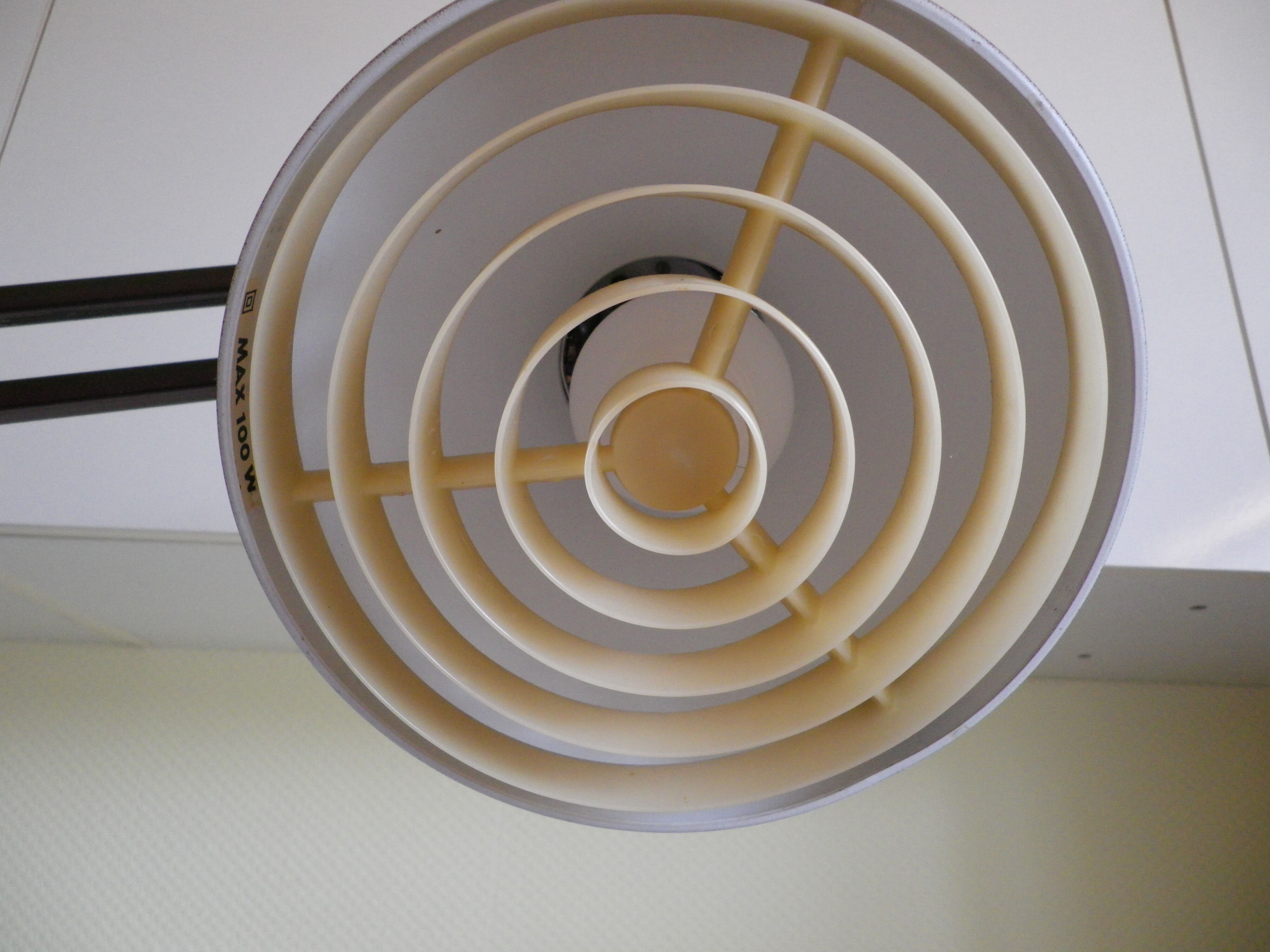 Lamp architect with lampshade in enamelled plate and 2 articulated arms brand ledu