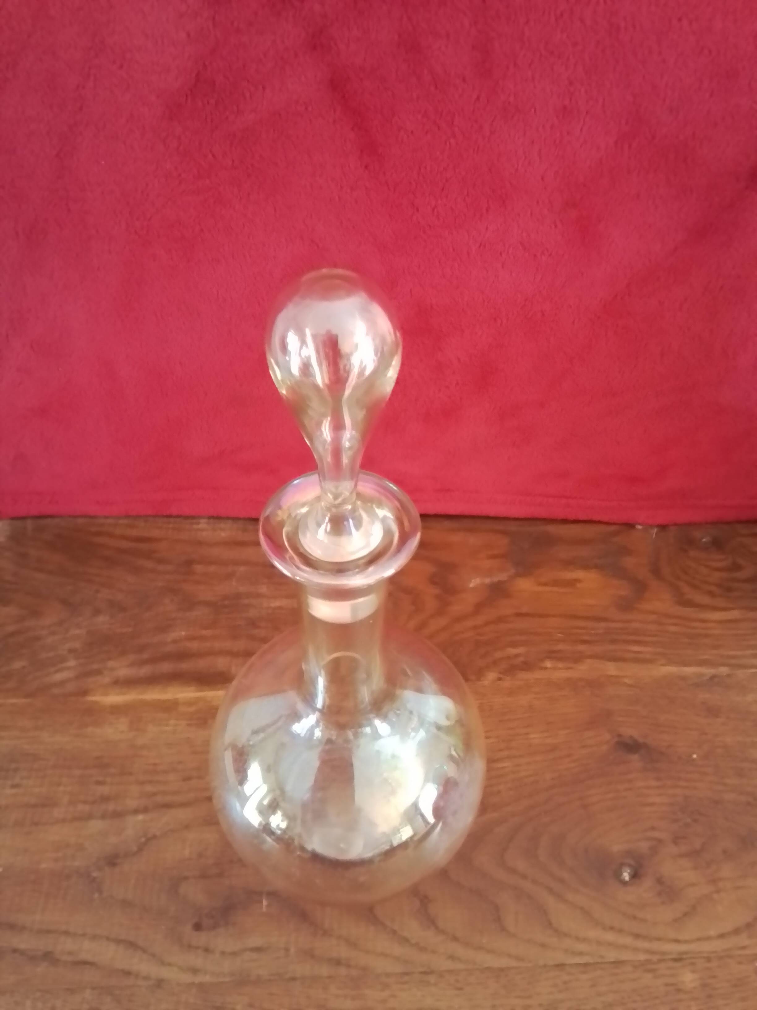 Antique water drop carafe