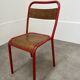 5 industrial style metal chairs, vintage