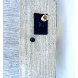 Travertine coffee table