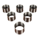 Set de 6 rond de serviette en inox