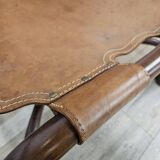 Poltrone Safari in bambù e cuoio di Tito Agnoli anni '60