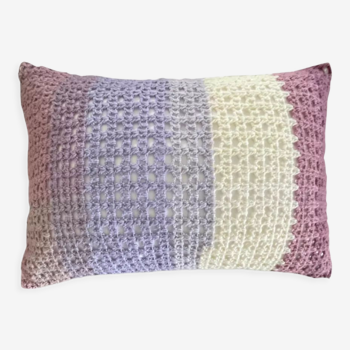 Coussin crochet vintage