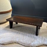 Small antique bench in wenge wood