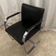 vintage flat steel armchair