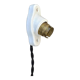 Oval porcelain hook to plug into socket