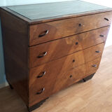 Commode art déco en noyer