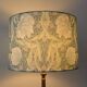Bird and flower lampshade, William Morris style.