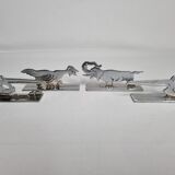 Set of four art deco knife holders after Benjamin Rabier, 1930