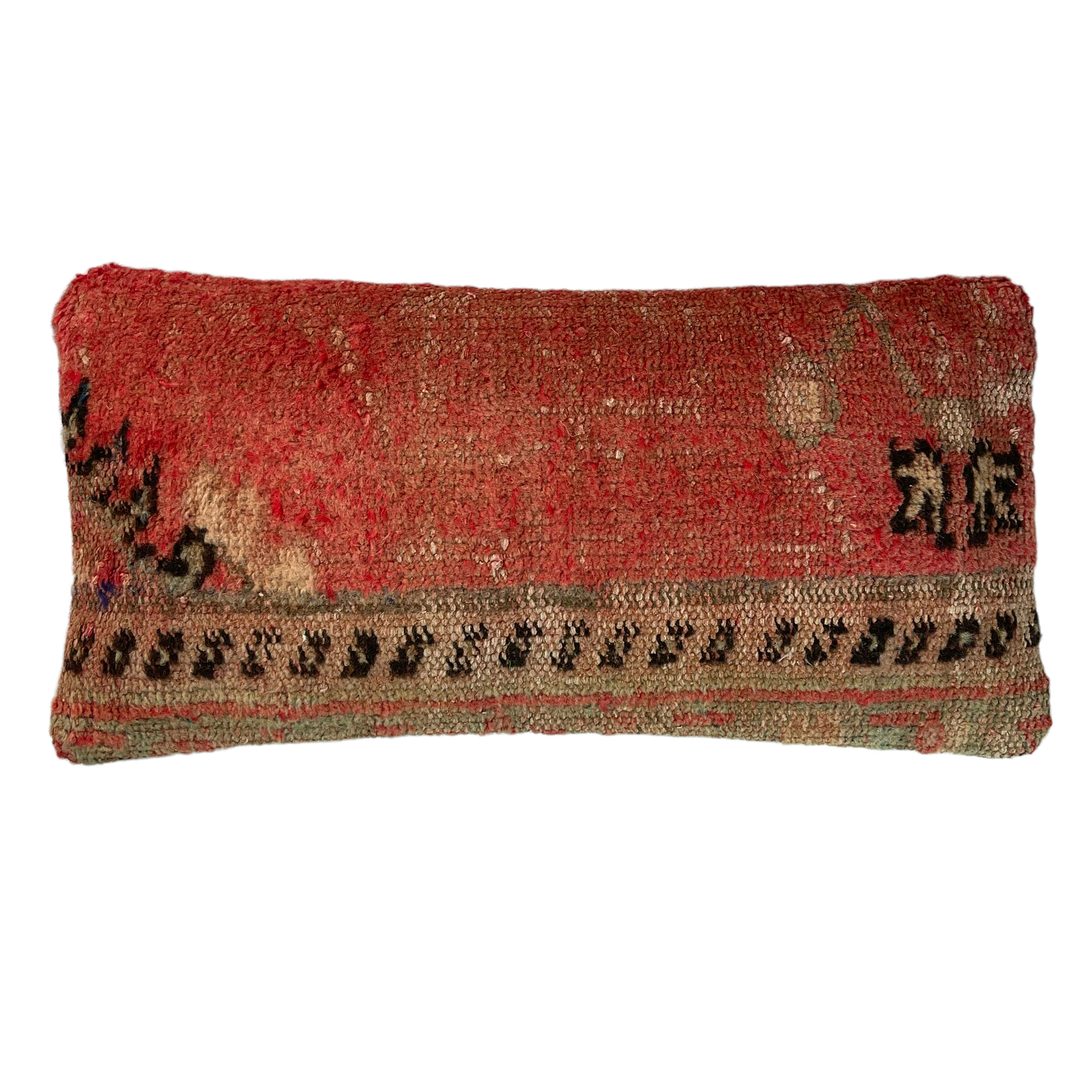 Vintage turkish handmade cushion cover , 30 x 60 cm