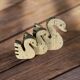 Swans Enzo Mari travertine for Fratelli Mannelli, Italy, 1970.