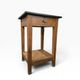 Vintage high side table in wood / counter / mini kitchen furniture