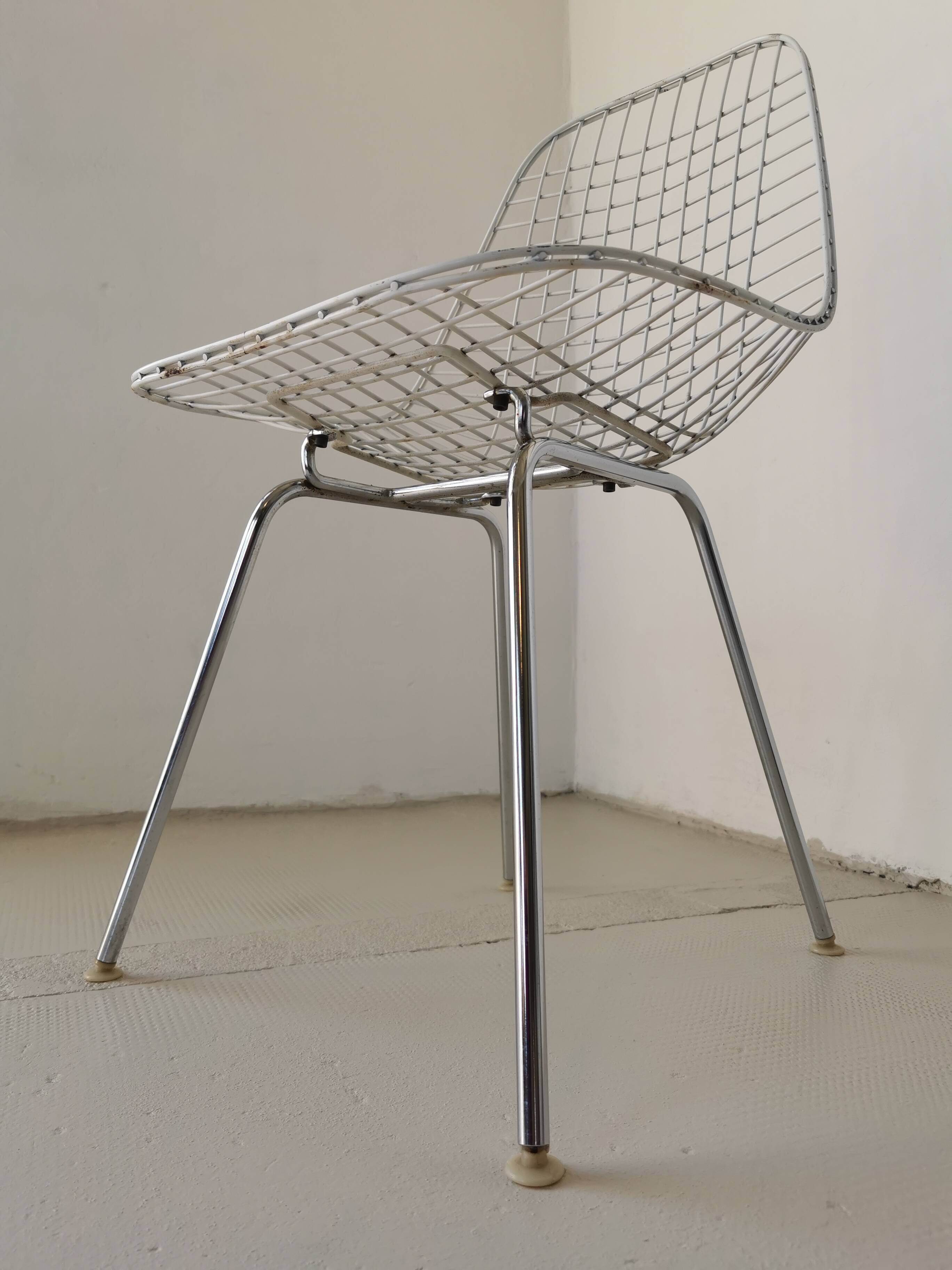 Eames DKX wire chair for Herman Miller