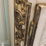 Italian sideboard 1940 wood and gold leaf