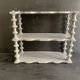 Antique grey wooden wall shelf – “bobine” model circa 1910