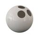 Spherical Vase • Bowling • Vitreous Porcelain • Enzo Bioli • Il Picchio • 1970