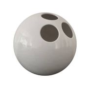 Spherical Vase • Bowling • Vitreous Porcelain • Enzo Bioli • Il Picchio • 1970