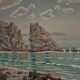 Lithograph by Henri Rivière The Aspects of Nature - The Sea