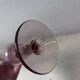 Soliflore en verre bullé rose