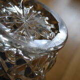 Vase vintage crystal mold czechoslovakia years 50