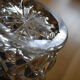 Vase vintage crystal mold czechoslovakia years 50