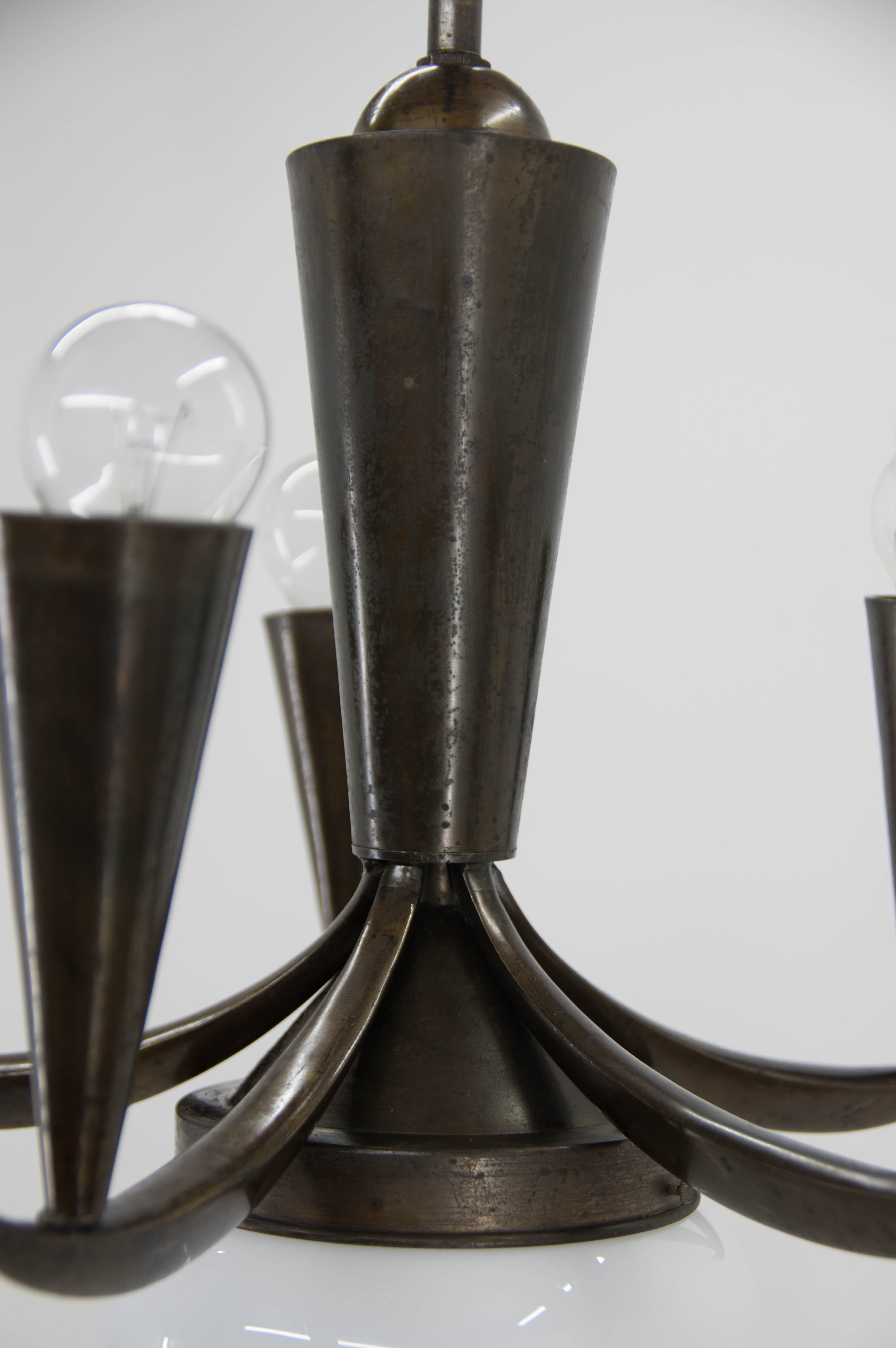 Cubistic Chandelier by IAS, 1910s