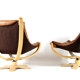 Fauteuil skippers des années 70 chêne