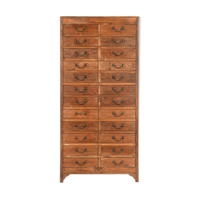 Meuble d’atelier en bois à 24 tiroirs