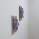 Sculptural Poliarte Murano glass wall sconces 1970s, set of 2