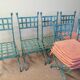 Lot de 6 chaises en fer forgé