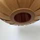Large Veneer Rare Midcentury Pendant, Denmark, 1960s