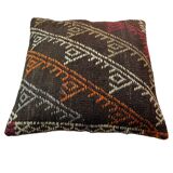 Vintage turkish kilim cushion cover , 55 x 55 cm