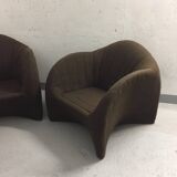 Pair of polyurethane armchairs 1970